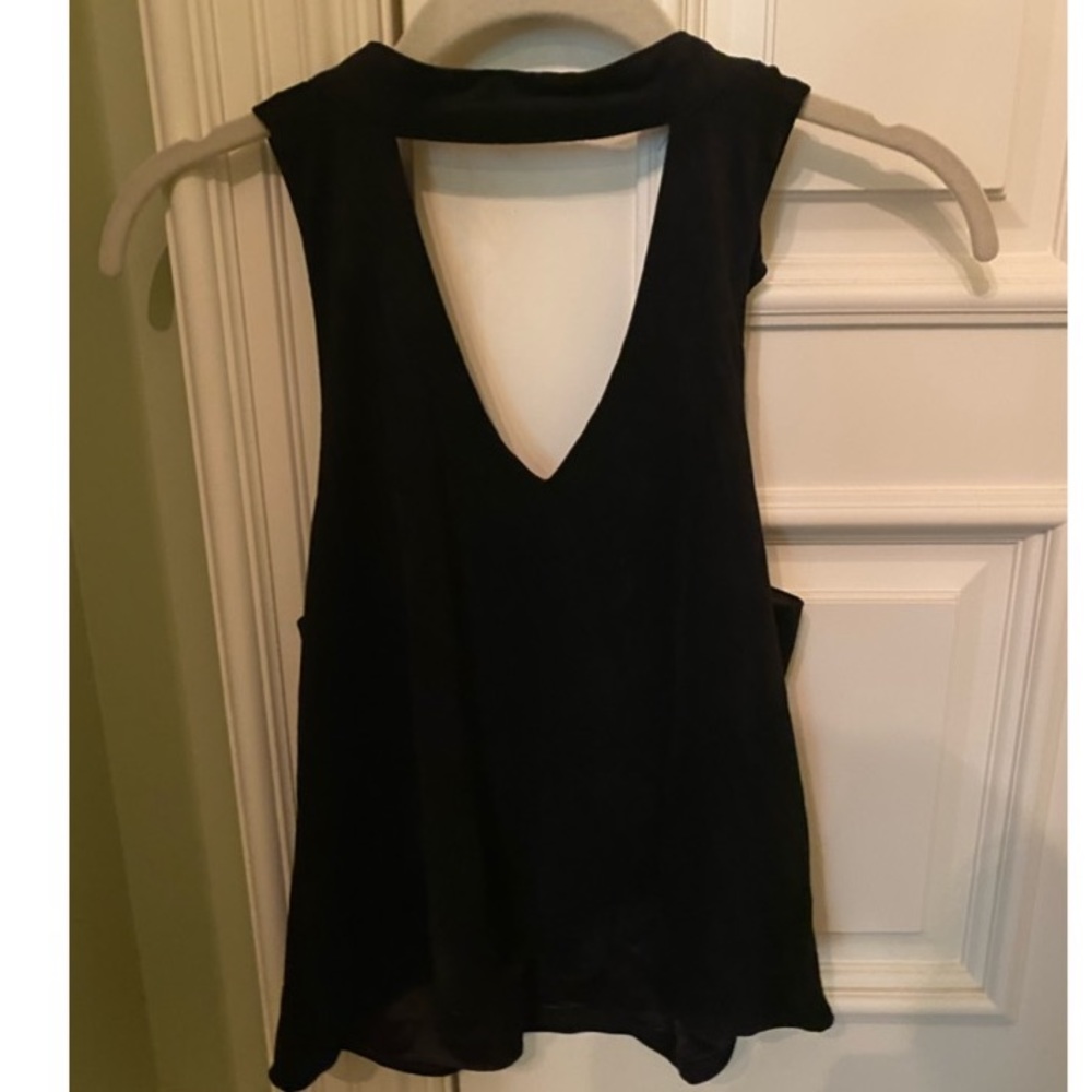 Black Velvet Choker Tank - XS